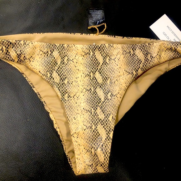 Skin Swim New Authentic Skin By Same Bikini Bottom M Faux Snake